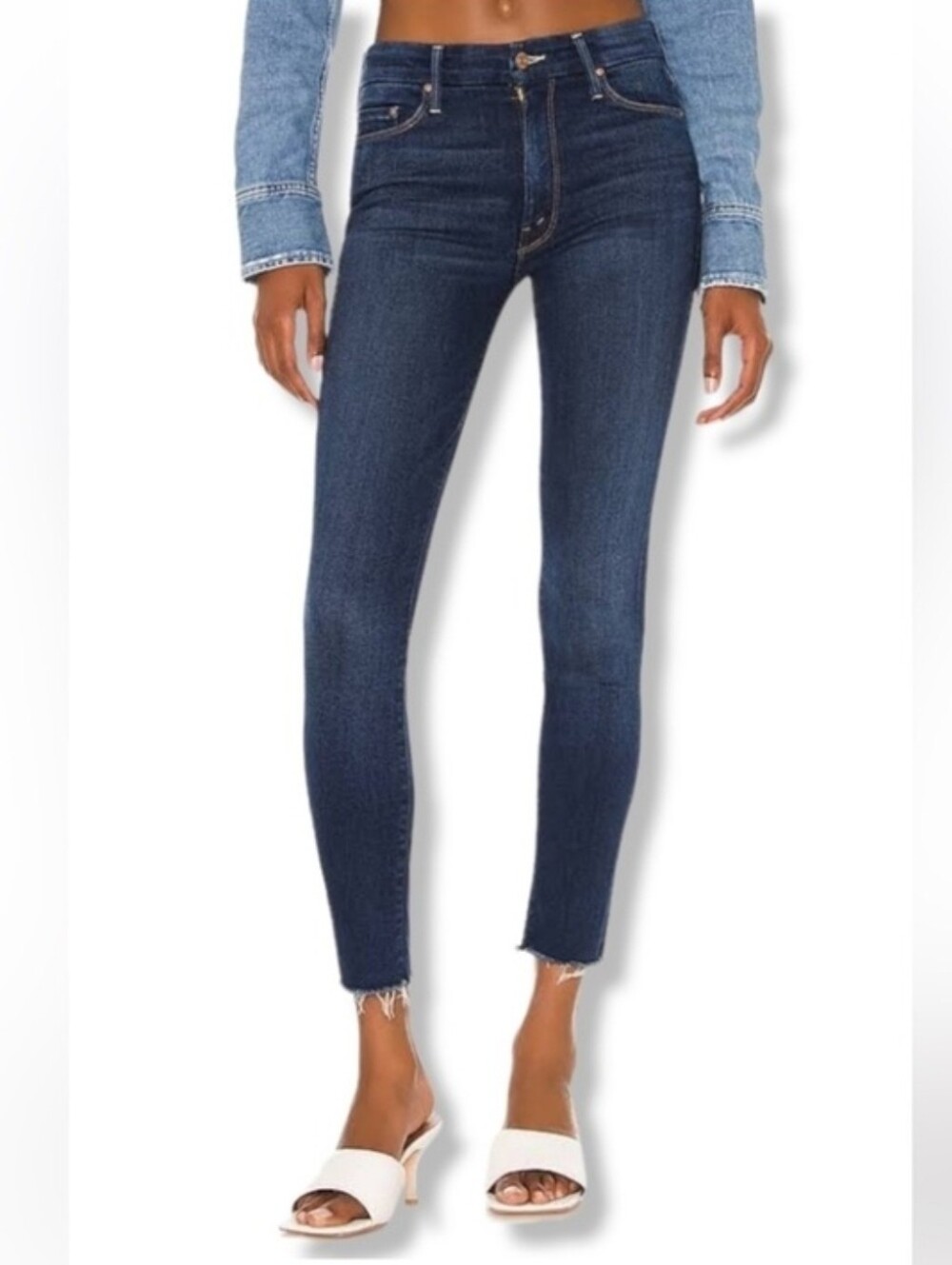 Mother Looker Ankle Fray size 25